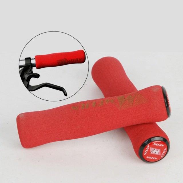 Silicone Bike Bicycle Grips Sponge Handlebar Soft Ultralight Grips Brake Grips Silicone Glove Handle Soft Sponge Non - Slip Bicycle Handle With End Holding Shock Resistance Absorbent Comfortable Design - UrbanCycling.com