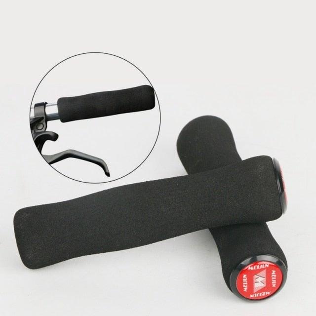 Silicone Bike Bicycle Grips Sponge Handlebar Soft Ultralight Grips Brake Grips Silicone Glove Handle Soft Sponge Non - Slip Bicycle Handle With End Holding Shock Resistance Absorbent Comfortable Design - UrbanCycling.com