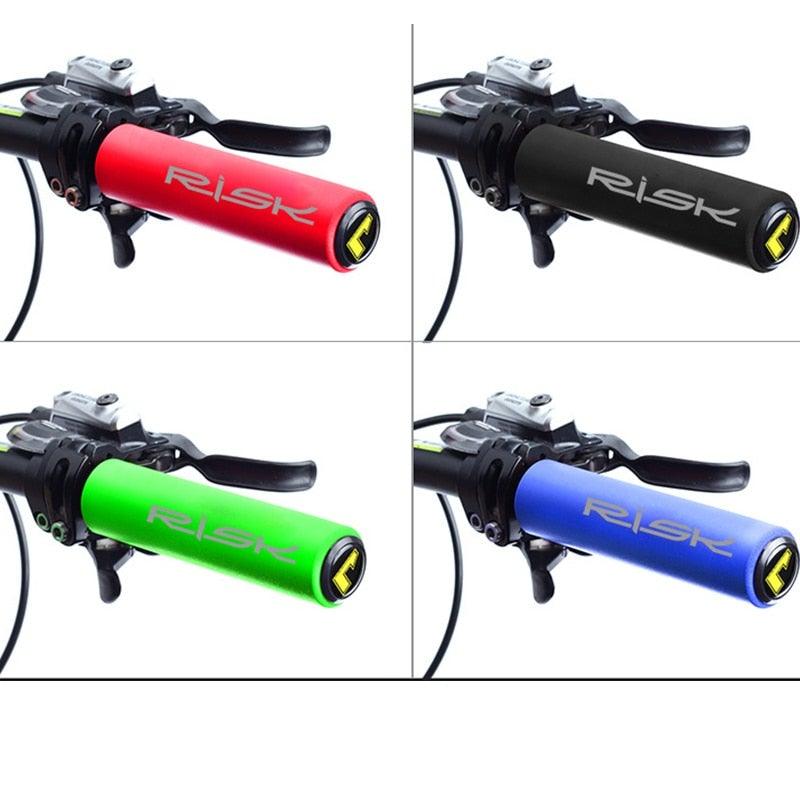 Silicone Bike Bicycle Grips Sponge Handlebar Soft Ultralight Grips Brake Grips Silicone Glove Handle Soft Sponge Non - Slip Bicycle Handle With End Holding Shock Resistance Absorbent Comfortable Design - UrbanCycling.com