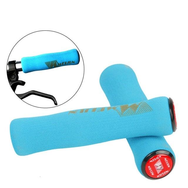 Silicone Bike Bicycle Grips Sponge Handlebar Soft Ultralight Grips Brake Grips Silicone Glove Handle Soft Sponge Non - Slip Bicycle Handle With End Holding Shock Resistance Absorbent Comfortable Design - UrbanCycling.com