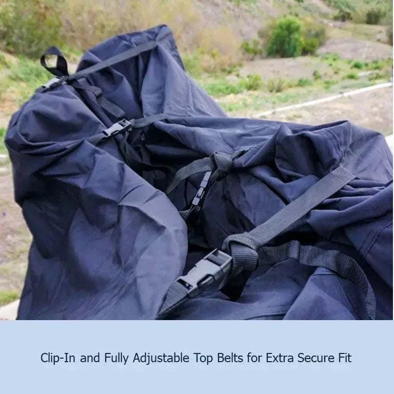 Single Trunk Mount Bike Rack Cover For Transport (Fits 1 Bike) Extra Large Translucent Ends - UrbanCycling.com
