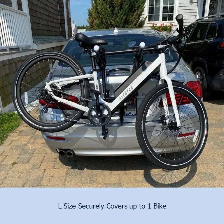 Single Trunk Mount Bike Rack Cover For Transport (Fits 1 Bike) Extra Large Translucent Ends - UrbanCycling.com