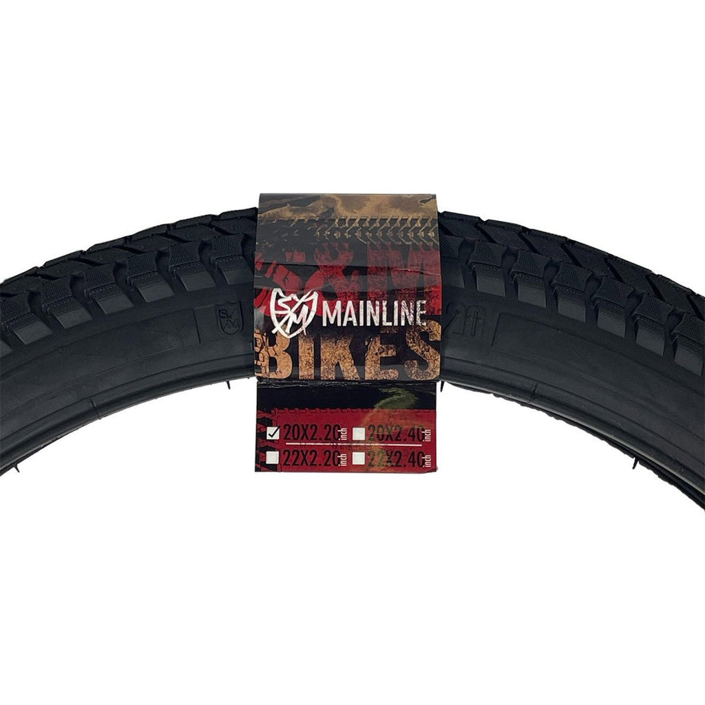 S&M Bikes Mainline Tire 20″x2.20″ - Black - UrbanCycling.com