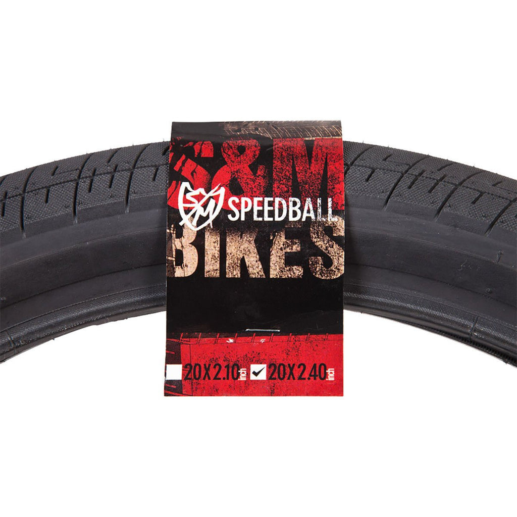 S&M Bikes Speedball Tire 20″x2.40″ - Black - UrbanCycling.com