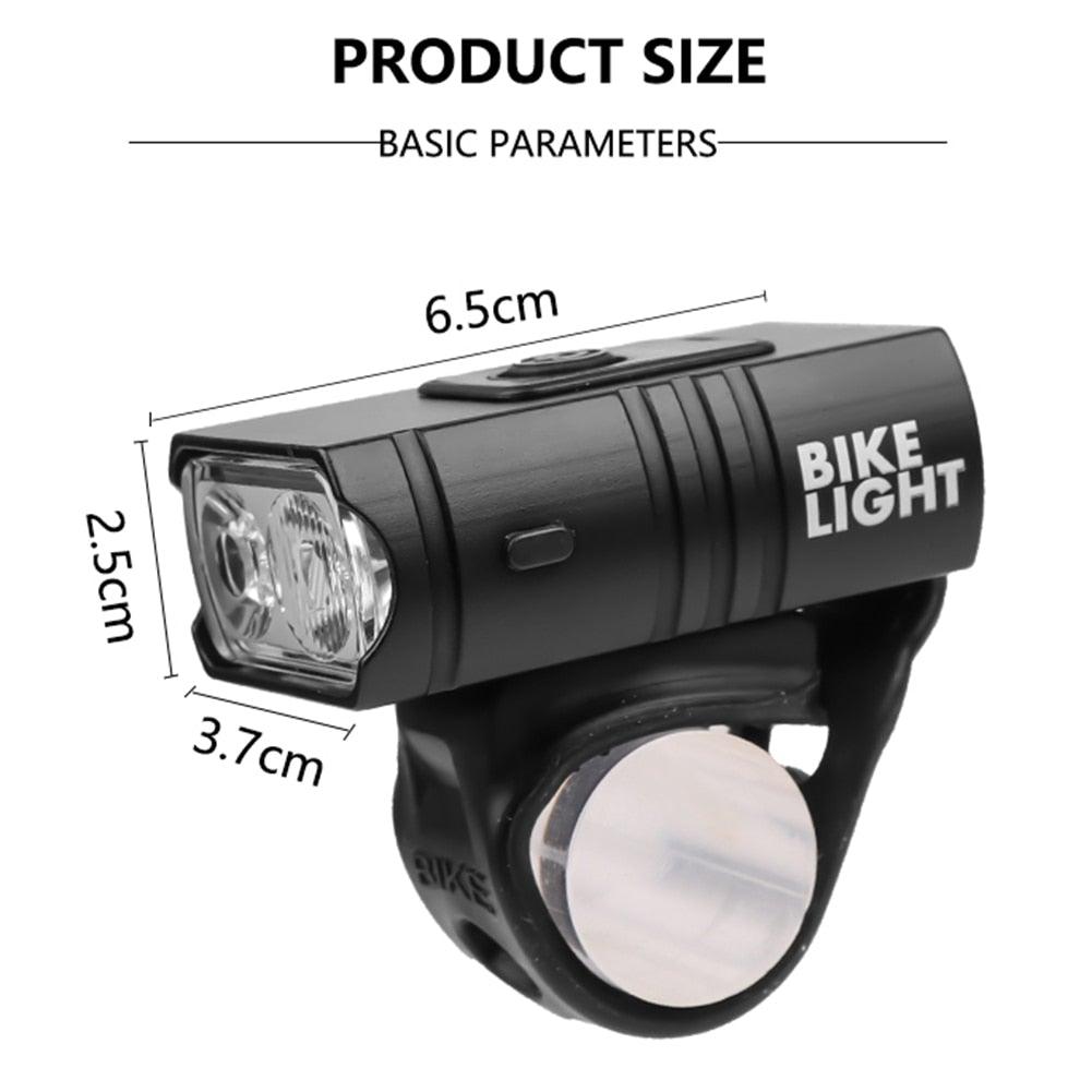 Smart Bicycle Front Light Set USB Rechargeable Front Light LED Headlight Bike Lamp Cycling Flash Light Powerful Rechargeable Bike Light For Night Riding Super Bright Bicycle Headlight For Cycling Road Mountain - UrbanCycling.com