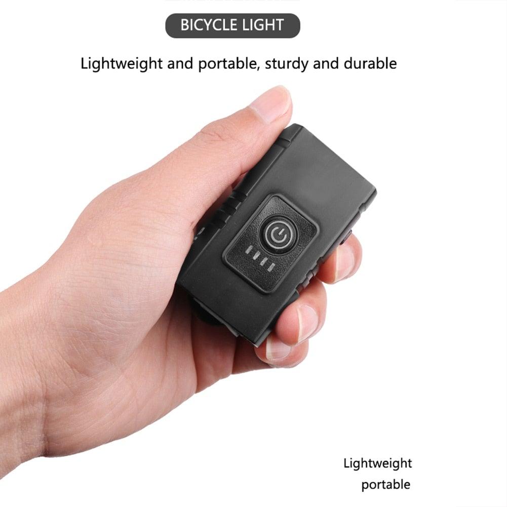 Smart Bicycle Front Light Set USB Rechargeable Front Light LED Headlight Bike Lamp Cycling Flash Light Powerful Rechargeable Bike Light For Night Riding Super Bright Bicycle Headlight For Cycling Road Mountain - UrbanCycling.com