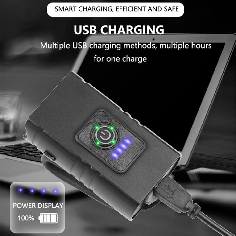 Smart Bicycle Front Light Set USB Rechargeable Front Light LED Headlight Bike Lamp Cycling Flash Light Powerful Rechargeable Bike Light For Night Riding Super Bright Bicycle Headlight For Cycling Road Mountain - UrbanCycling.com