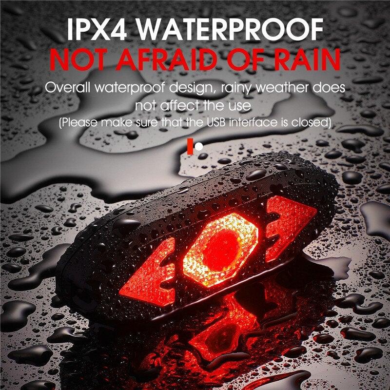 Smart Bike Light Wireless Remote Control Cycling Turning Signal Taillight USB Bicycle Rechargeable Rear Light LED Warning Lamp Bicycle Rear Light Safety Warning Bike Lights Brightest Bike Indicators Fit Saddle Rears - UrbanCycling.com