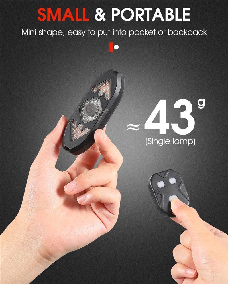 Smart Bike Light Wireless Remote Control Cycling Turning Signal Taillight USB Bicycle Rechargeable Rear Light LED Warning Lamp Bicycle Rear Light Safety Warning Bike Lights Brightest Bike Indicators Fit Saddle Rears - UrbanCycling.com