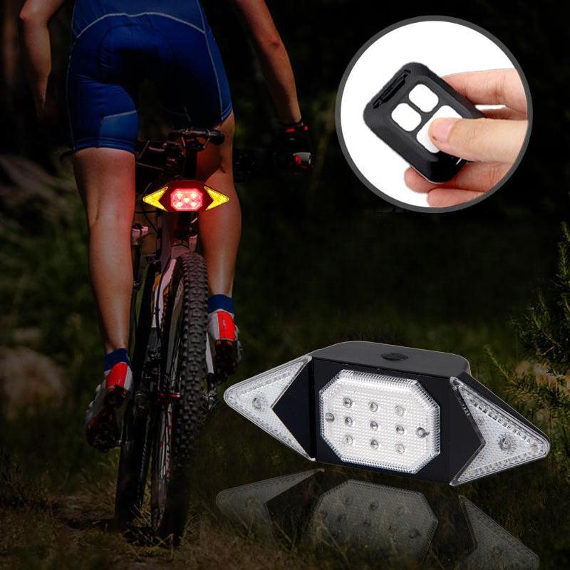 Smart Bike Light Wireless Remote Control Cycling Turning Signal Taillight USB Bicycle Rechargeable Rear Light Turn Signals With Wireless Remote Rechargeable Safety Warning Cycling Light Fits On Any Bicycle - UrbanCycling.com