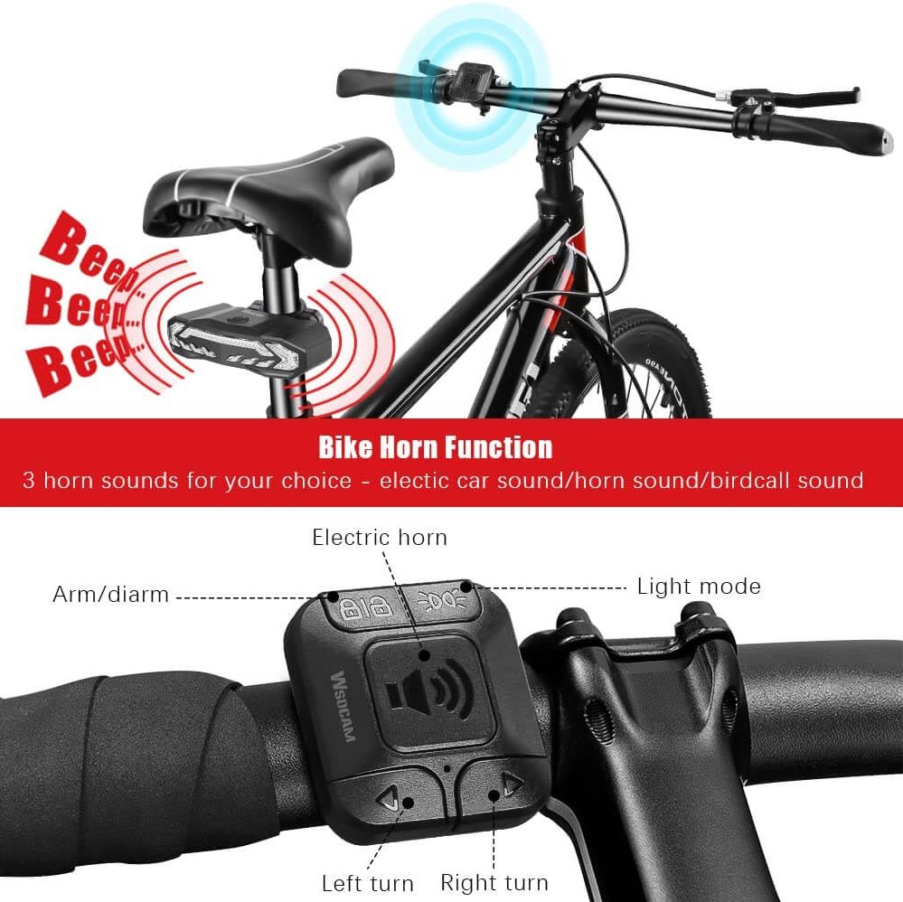 Smart Bike Tail Light | Turn Signals | Alarm Kit w/Remote Control - UrbanCycling.com