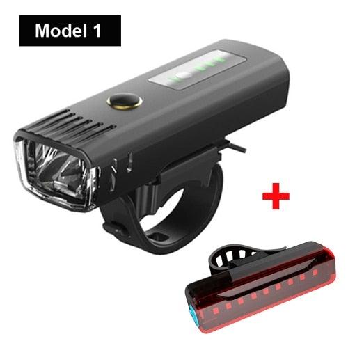 Smart Induction Bicycle Front Light Set USB Rechargeable Rear Light LED Headlight Bike Lamp Cycling Flash Light Front And Rear Rechargeable Waterproof Bike Headlight And Tail Light Set Smart Bright Bike Lights For Bike - UrbanCycling.com