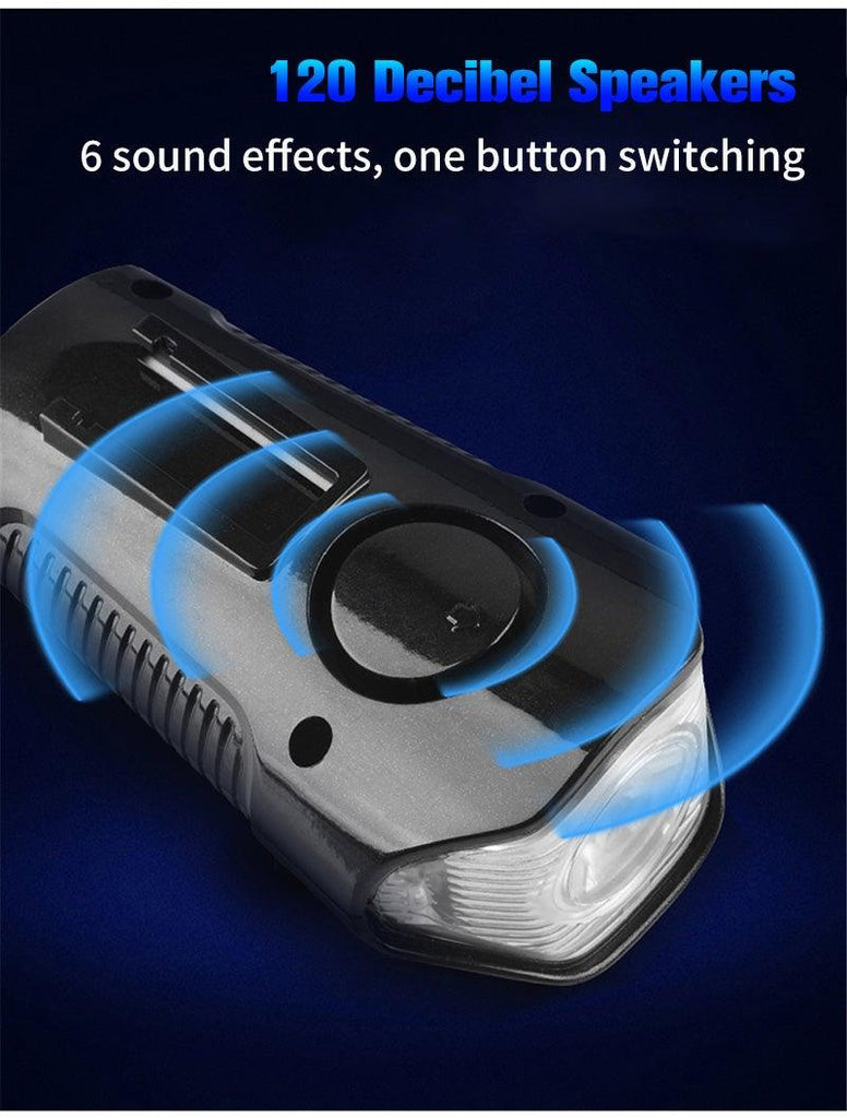 Smart Waterproof Bicycle Light USB Rechargeable Bike Front Light Flashlight With Bike Computer LCD Speedometer Waterproof Bicycles Light And Odometer Horn For Safe Cycling 4 Modes Fits For All Mountain Road Bikes - UrbanCycling.com