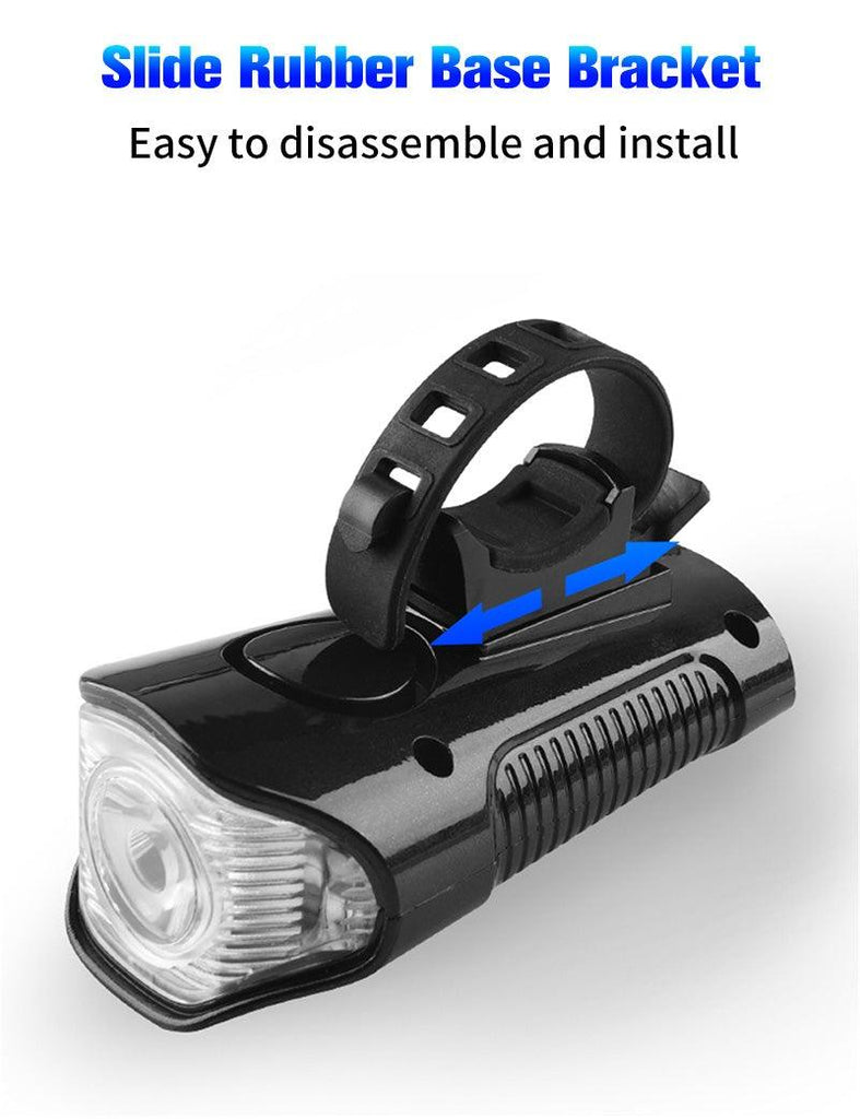 Smart Waterproof Bicycle Light USB Rechargeable Bike Front Light Flashlight With Bike Computer LCD Speedometer Waterproof Bicycles Light And Odometer Horn For Safe Cycling 4 Modes Fits For All Mountain Road Bikes - UrbanCycling.com