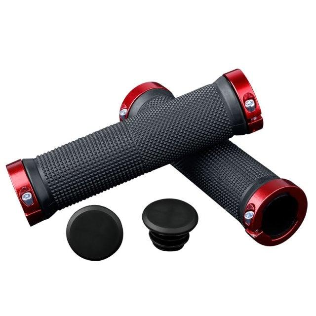 Soft Bicycle Grip Shock Absorption Road Bike Handlebar Cover Aluminium Alloy Lock Rubber Anti - slip Cycling Handle Grips Bike Handle Non Slip Soft Rubber Grips Mountain Bicycle Lock On Handle Bar - UrbanCycling.com