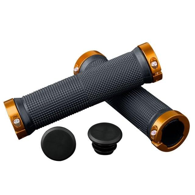 Soft Bicycle Grip Shock Absorption Road Bike Handlebar Cover Aluminium Alloy Lock Rubber Anti - slip Cycling Handle Grips Bike Handle Non Slip Soft Rubber Grips Mountain Bicycle Lock On Handle Bar - UrbanCycling.com
