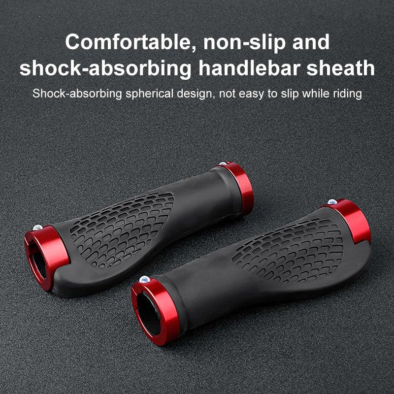 Soft Bicycle Grip Shock Absorption Road Bike Handlebar Cover Aluminium Alloy Lock Rubber Anti - slip Cycling Handle Grips Bike Handle Non Slip Soft Rubber Grips Mountain Bicycle Lock On Handle Bar - UrbanCycling.com