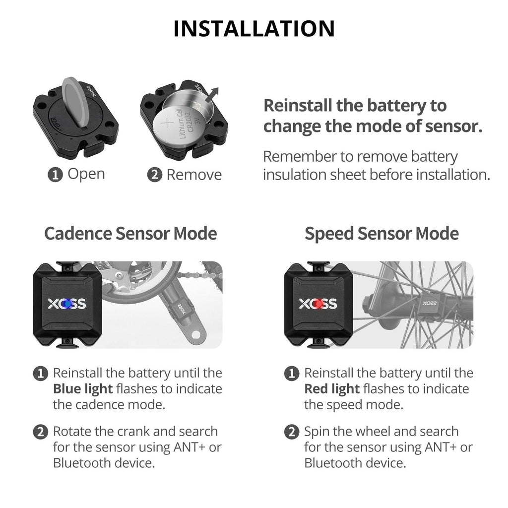 Speed Cadence Sensor Cycling Computer Speedometer ANT+ Bluetooth Road Bike Cycling Cadence Sensor Speedometer ANT+ Bluetooth Wireless With Cycling Computer Sport Watch - UrbanCycling.com