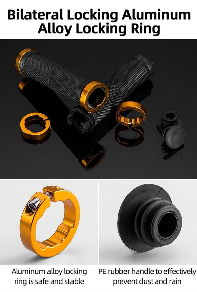 Sponge Bicycle Grips Handle Anti - Skid 3D Silicone Grip Cycling Handlebar Ultralight Bike Grips Foam Single Lock On Bicycle Handle Bar Soft Comfortable Non - Slip Bike Handle Grips For Mountain Beach Cruiser Scooter - UrbanCycling.com