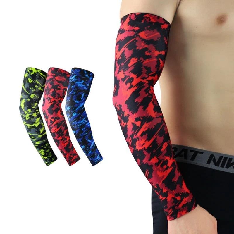 Sports Compression Arm Sleeve Basketball Cycling Arm Warmer Long Sun Sleeves For Men & Women Perfect For Cycling Driving Running Basketball Football & Outdoor Activities Summer Running UV Protection Volleyball Arm Covers - UrbanCycling.com