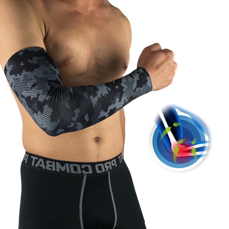 Sports Compression Arm Sleeve Basketball Cycling Arm Warmer Long Sun Sleeves For Men & Women Perfect For Cycling Driving Running Basketball Football & Outdoor Activities Summer Running UV Protection Volleyball Arm Covers - UrbanCycling.com