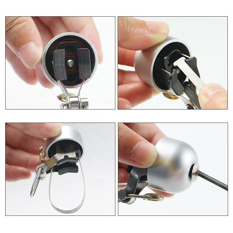 Stainless Bicycle Bell Ring Bike Horn Ordinary Handlebar Bell Horn Crisp Sound Safety Bike Alarm Bell With Mounting Lock Plate Bicycle Bike Bell Classic Bicycle Bell Makes Loud Sound For Road Bike Mountain Bike Sports - UrbanCycling.com
