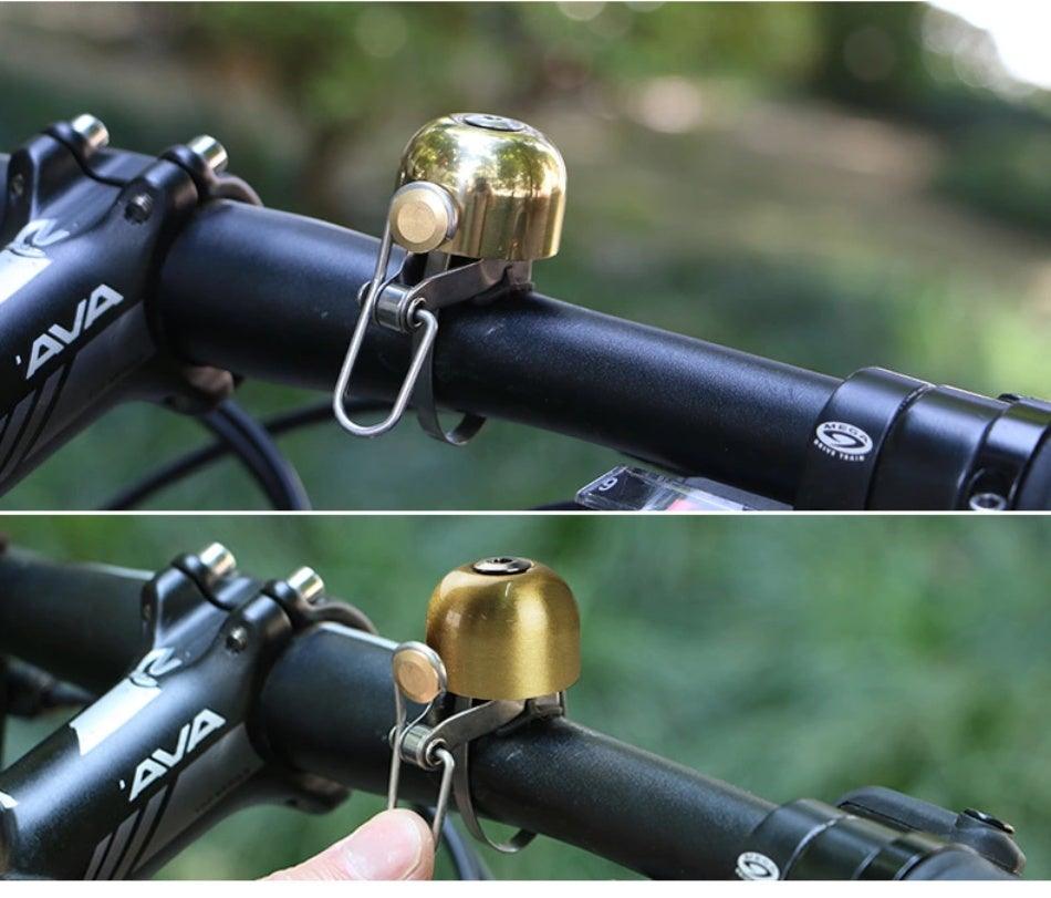 Stainless Bicycle Bell Ring Bike Horn Ordinary Handlebar Bell Horn Crisp Sound Safety Bike Alarm Bell With Mounting Lock Plate Bicycle Bike Bell Classic Bicycle Bell Makes Loud Sound For Road Bike Mountain Bike Sports - UrbanCycling.com