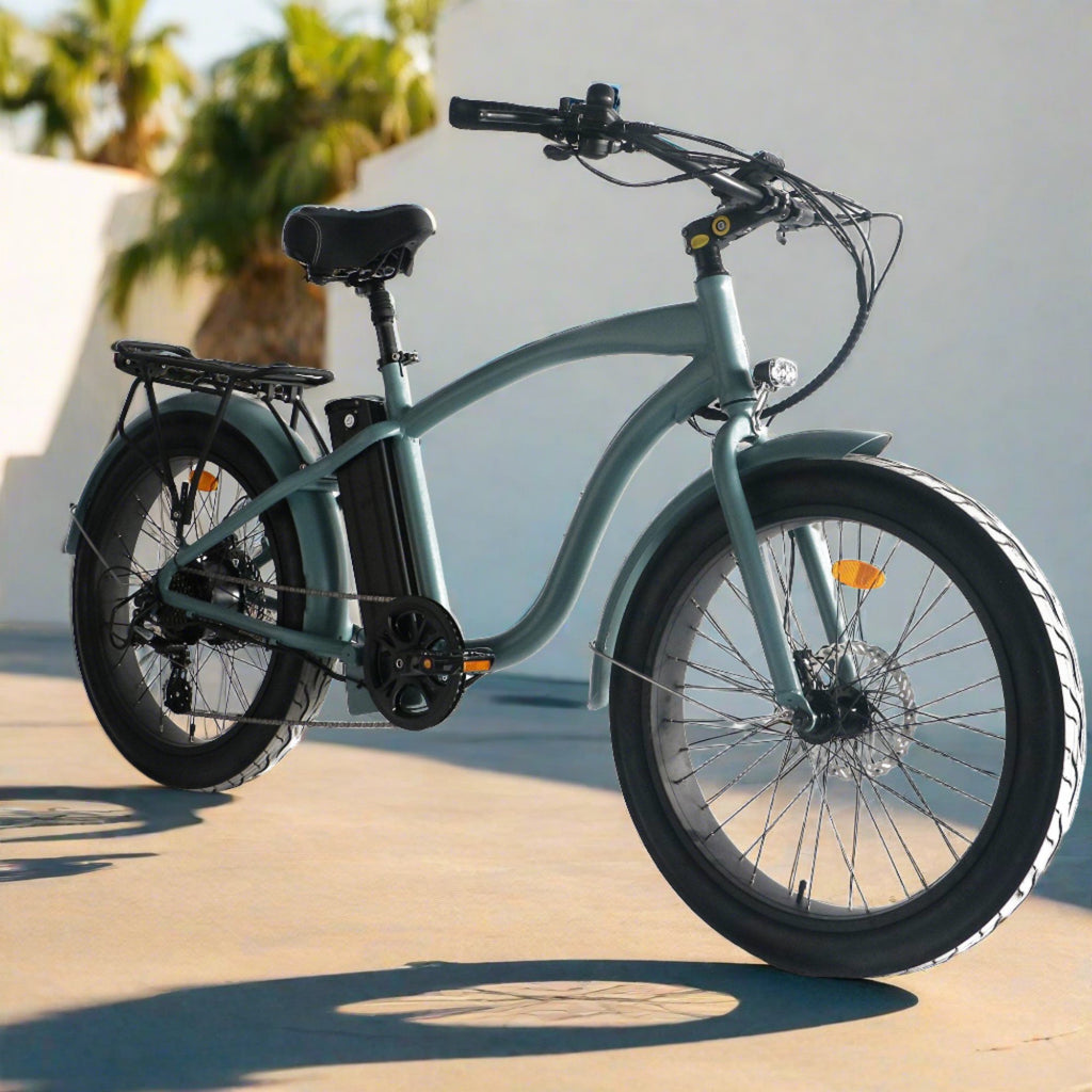 Step Over 24x3 - 52v Beach Cruiser Electric Bike - UrbanCycling.com