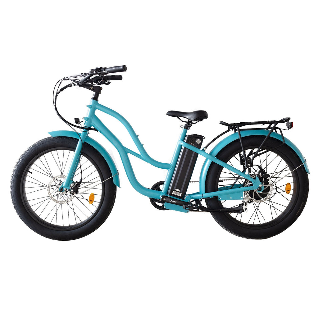 Step Thru 24x3 - 52v Beach Cruiser Electric Bike - UrbanCycling.com