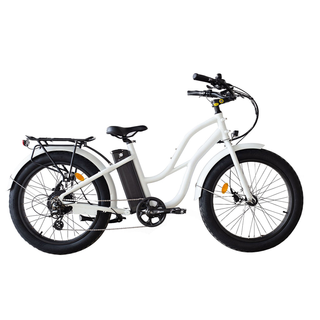 Step Thru 24x3 - 52v Beach Cruiser Electric Bike - UrbanCycling.com