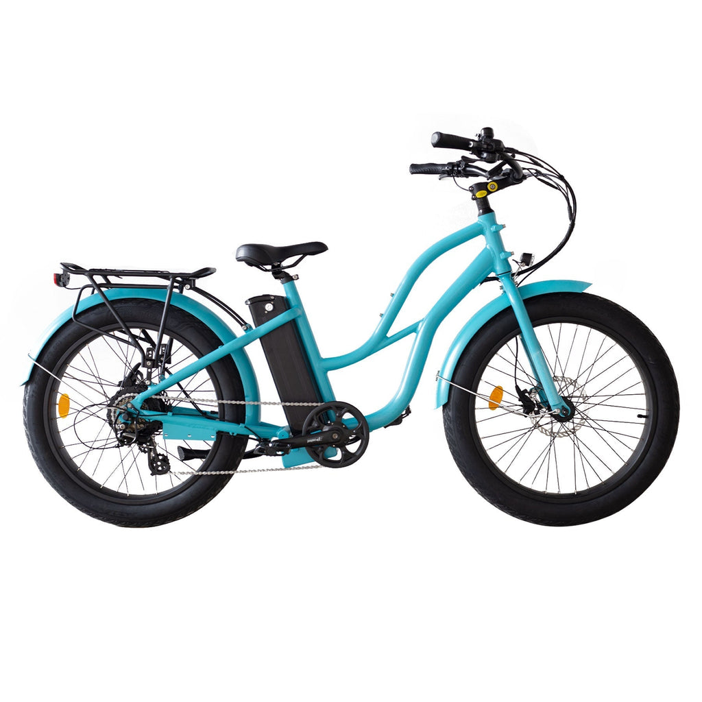 Step Thru 24x3 - 52v Beach Cruiser Electric Bike - UrbanCycling.com