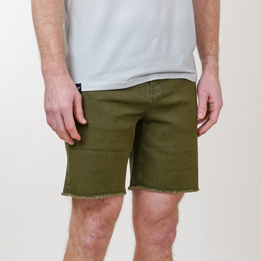 Stretch Jorts - Army Olive - UrbanCycling.com