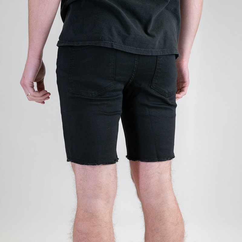 Stretch Jorts - Pure Black - UrbanCycling.com