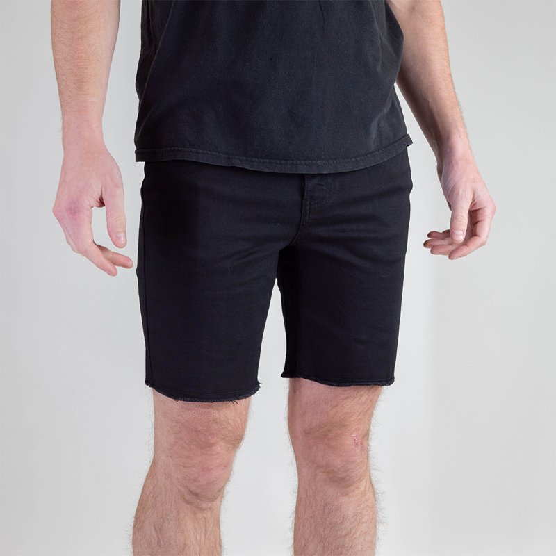 Stretch Jorts - Pure Black - UrbanCycling.com