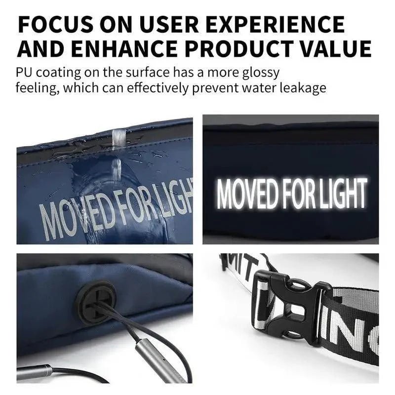 Stylish Design Unisex Waterproof Money Belt Bag Elegant Waist Pack Bag for Hiking Fitness Cycling Workout Gym Reflective Runners Belt Jogging Pocket Belt - UrbanCycling.com