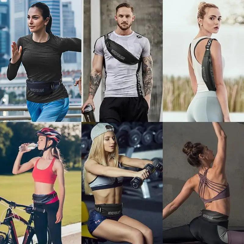 Stylish Design Unisex Waterproof Money Belt Bag Elegant Waist Pack Bag for Hiking Fitness Cycling Workout Gym Reflective Runners Belt Jogging Pocket Belt - UrbanCycling.com