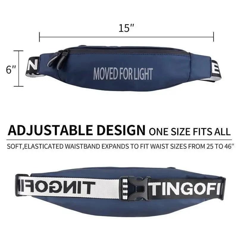 Stylish Design Unisex Waterproof Money Belt Bag Elegant Waist Pack Bag for Hiking Fitness Cycling Workout Gym Reflective Runners Belt Jogging Pocket Belt - UrbanCycling.com