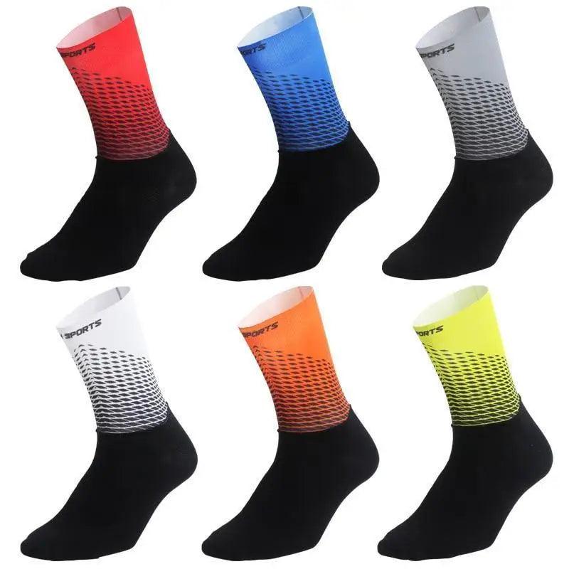 Stylish Fabric Cycling Socks Compression Anti Slip Breathable Sport Socks For Men And Women Functional Sports Athletics Breathable Socks - UrbanCycling.com