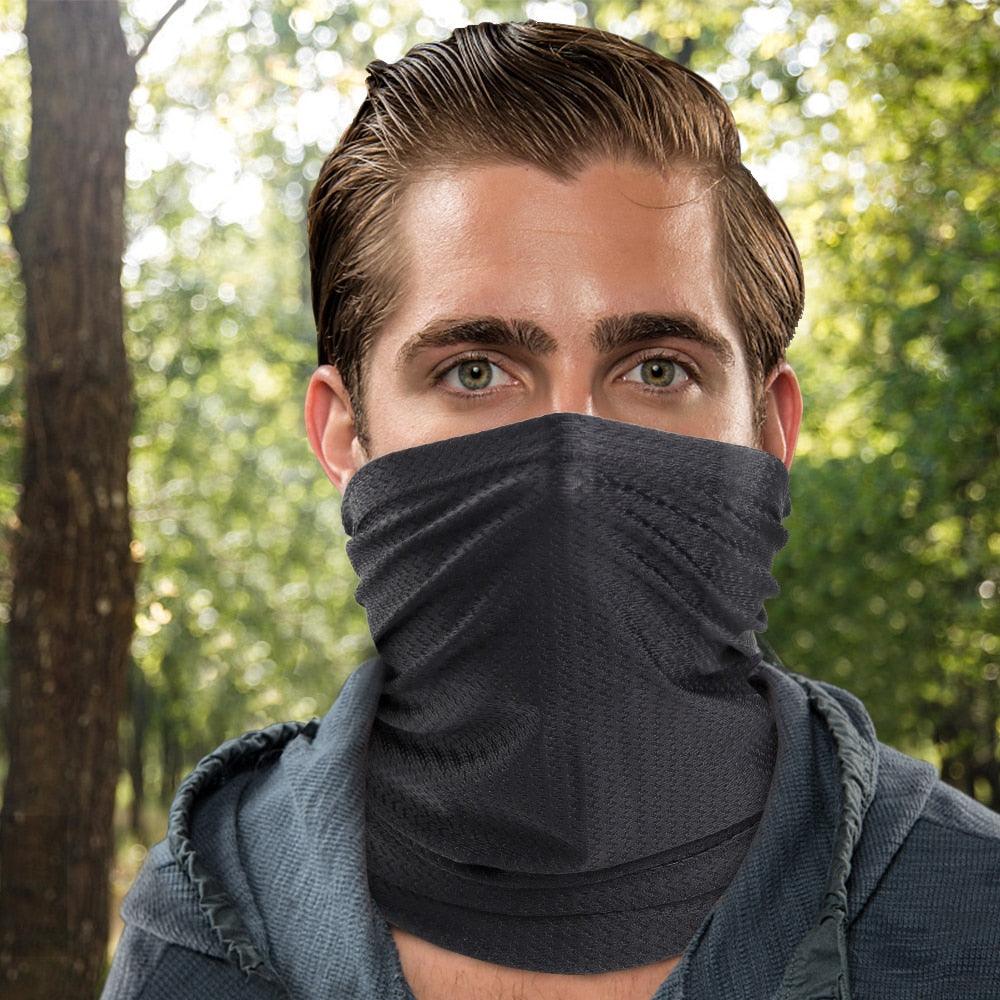 Summer Breathable Bandana Cycling Half Face Mask Ski Bicycle Hunting Fishing Running Bike Hiking Stretch Cool Scarf Outdoor Sport Camping Hiking Scarf Printing Bandana Windproof Sunscreen Neck Tube Gaiter Headband Shemagh Washable Cloth Women Men - UrbanCycling.com