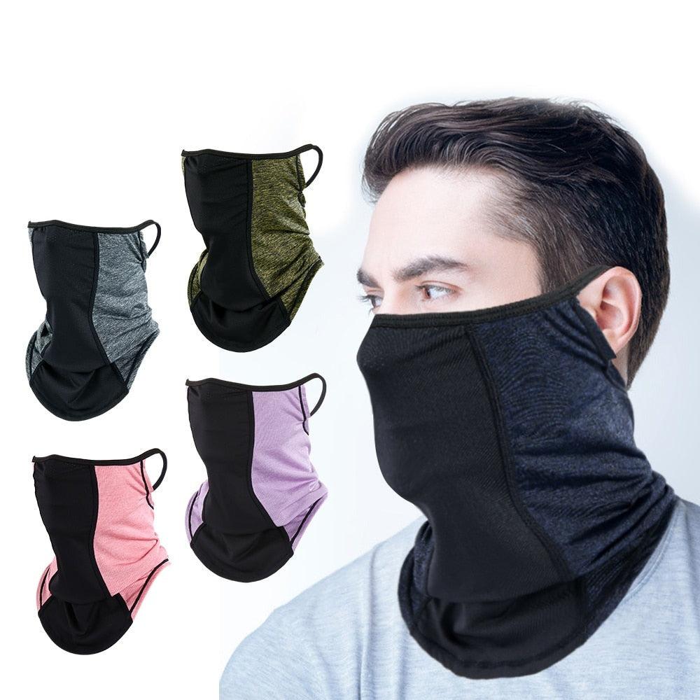 Summer Half Face Mask Cycling Bandana Scarf Neck Gaiter Warmer Bicycle Running Ski Hunting Hiking Hanging Ear Scarves Men Women Motorcycle Protect Cycling Face Mask Anti - UV Neck Hood Half Face Breathable Dustproof Headband Triangle Sport Scarf - UrbanCycling.com