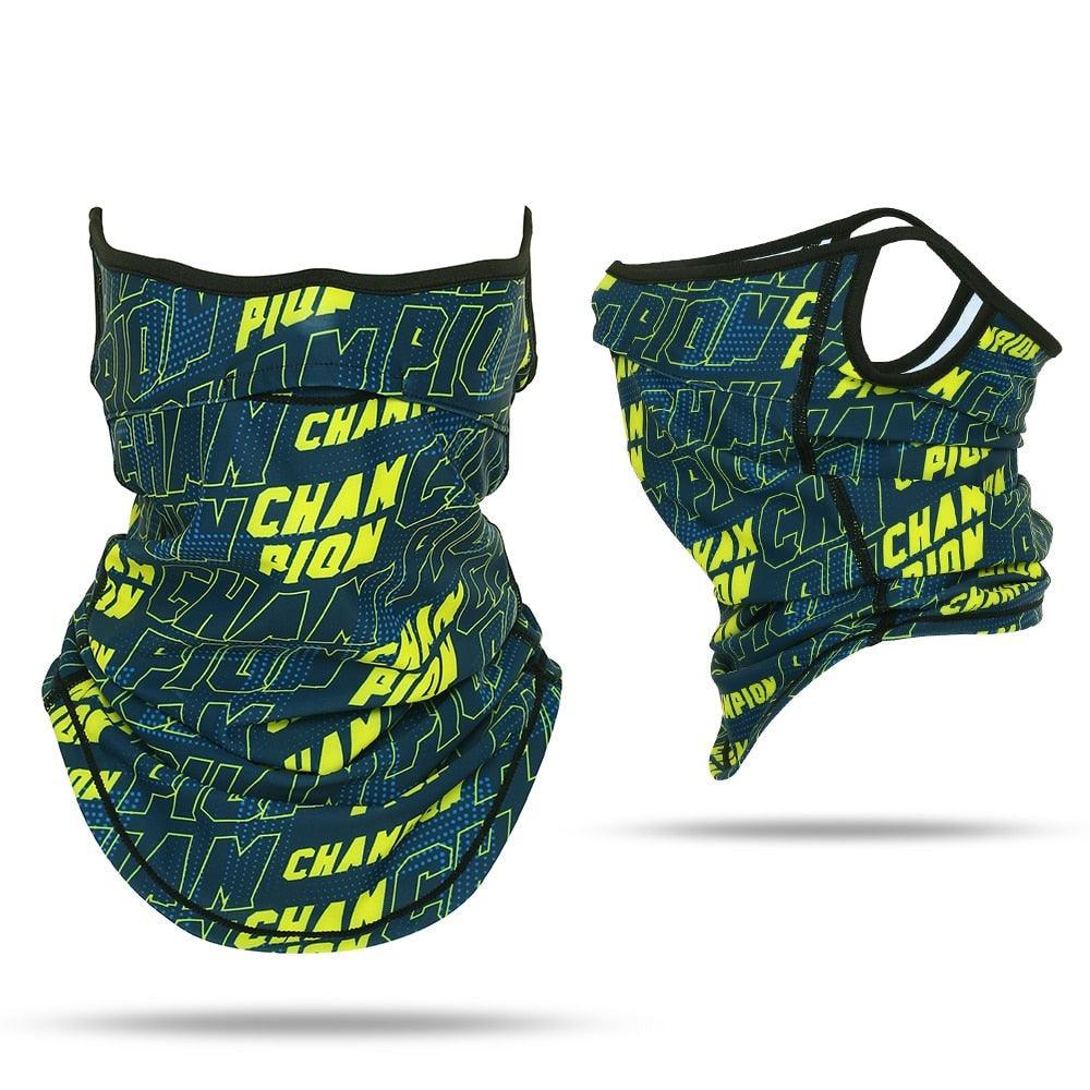 Summer Half Mask Printed Scarf Cycling Bandana Sports Hiking Hunting Run Bicycle Neck Gaiter Hanging Ear Face Cover Men Women Motorcycle Protect Cycling Face Mask Anti - UV Neck Hood Half Face Breathable Dustproof Headband Triangle Sport Scarf - UrbanCycling.com