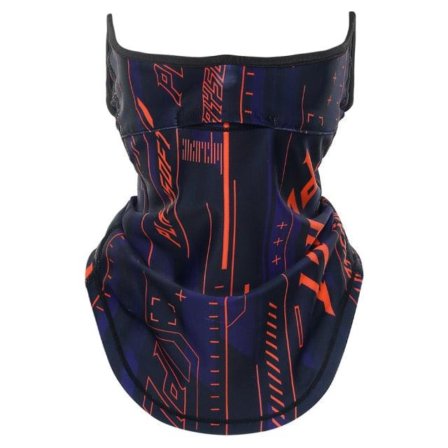 Summer Half Mask Printed Scarf Cycling Bandana Sports Hiking Hunting Run Bicycle Neck Gaiter Hanging Ear Face Cover Men Women Motorcycle Protect Cycling Face Mask Anti - UV Neck Hood Half Face Breathable Dustproof Headband Triangle Sport Scarf - UrbanCycling.com