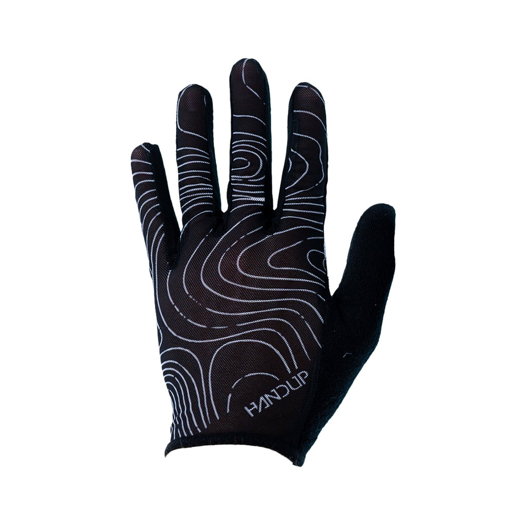 Summer LITE Gloves - Topo Map Black - UrbanCycling.com