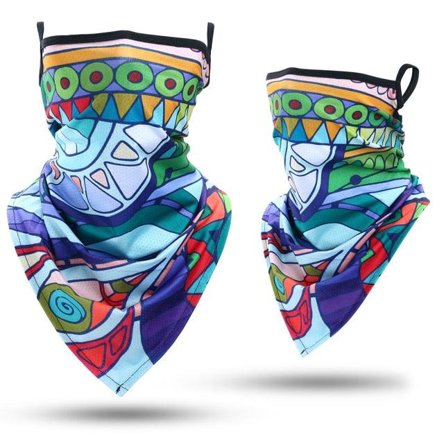 Summer Printed Triangle Bandana Running Bicycle Half Face Masks Hunting Ski Hiking Fishing Cycling Snowboard Men Headband MTB Fishing Mask Night Reflection Bike Paintball Mask Outdoor Hunting Shamash Scarf Men Women - UrbanCycling.com
