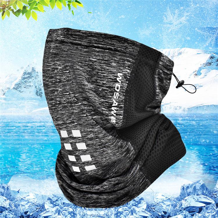 Summer Reflective Cycling Bandana Scarf Ice Silk Anti - UV Breathable Neck Buff Mountain Bike Bicycle Riding Scarf Bandana Motorcycle Bike Riding Protection Headscarf Camping Hiking Protective Face Camo Scarf Shemagh - UrbanCycling.com