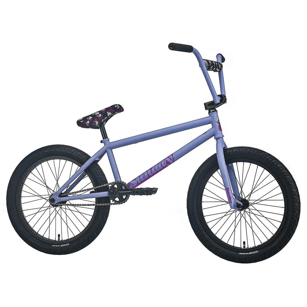 Sunday 2023 Street Sweeper Jake Seeley Signature 20.75″ Complete BMX Bike - Matte Blue Lavender (LHD) - UrbanCycling.com