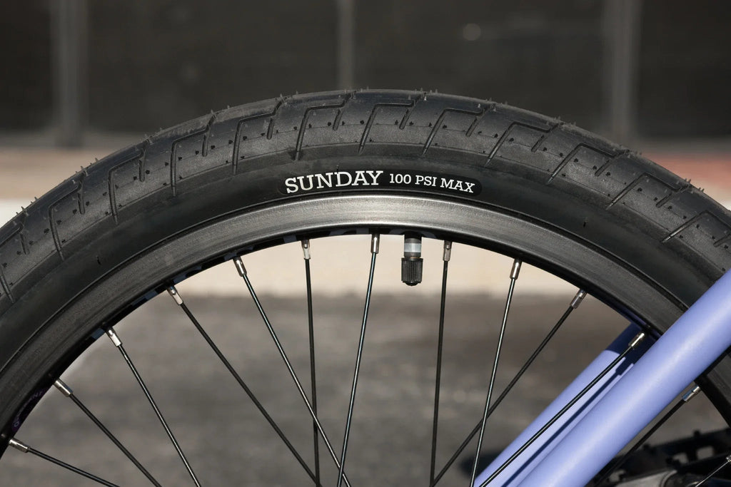 Sunday 2023 Street Sweeper Jake Seeley Signature 20.75" Complete BMX Bike - Matte Blue Lavender (RHD) - UrbanCycling.com