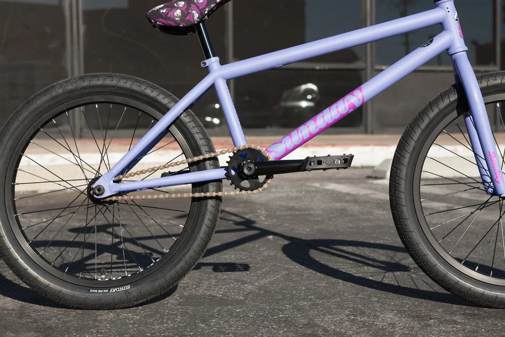 Sunday 2023 Street Sweeper Jake Seeley Signature 20.75" Complete BMX Bike - Matte Blue Lavender (RHD) - UrbanCycling.com