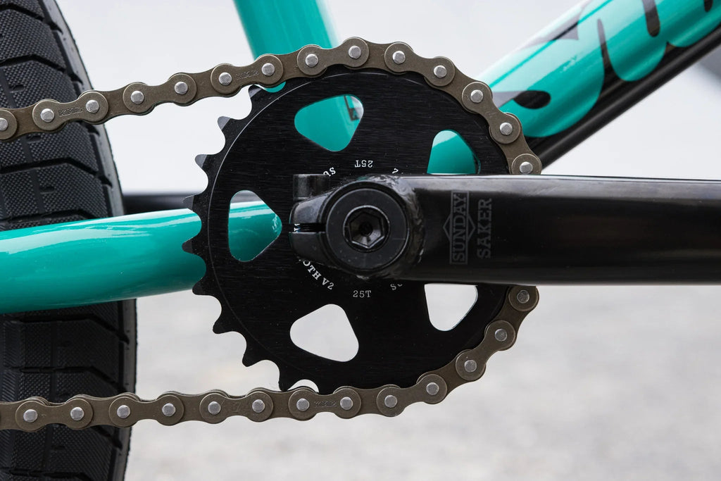 Sunday Ex (Csst) Erik Elstran Signature 21″ Complete BMX Bike - Gloss Billiard Green - UrbanCycling.com