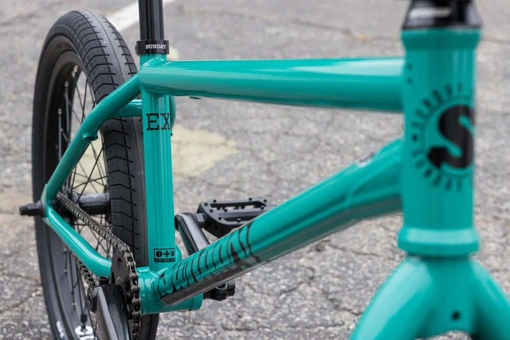 Sunday Ex (Csst) Erik Elstran Signature 21″ Complete BMX Bike - Gloss Billiard Green - UrbanCycling.com